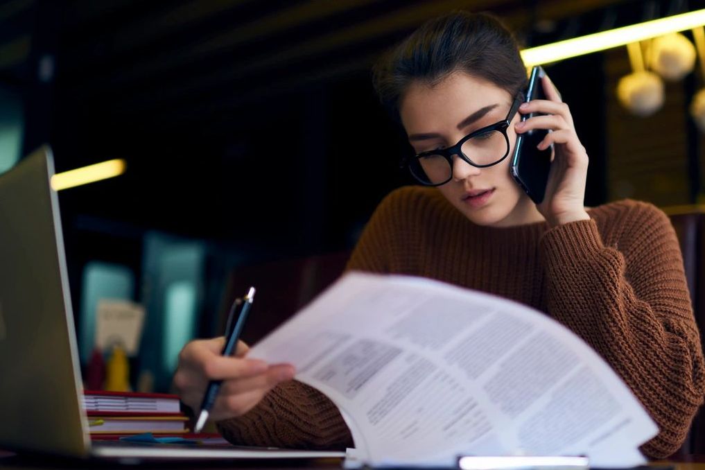 report write read study phone work