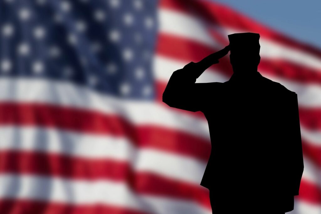 memorial day veterans flag soldier